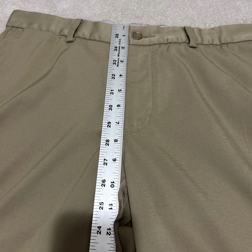 Nike Performance Golf Pants Mens 34 32 Khaki‎ Flat Front Straight Leg Athletic